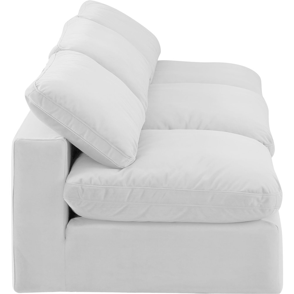 Comfy Cream Velvet Modular Sofa. Picture 5