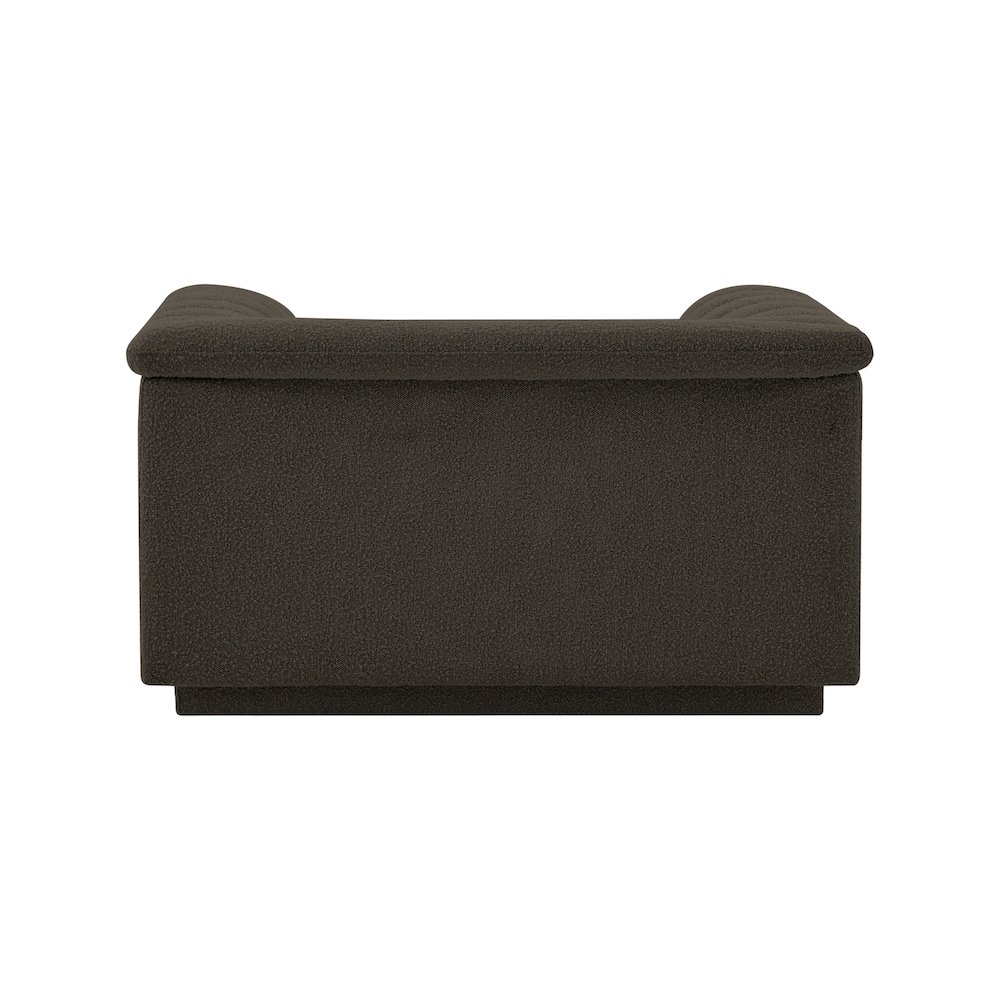 Cascade Brown Boucle Fabric Chair. Picture 3