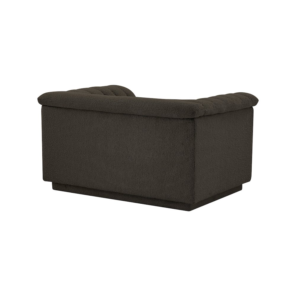 Cascade Brown Boucle Fabric Chair. Picture 7