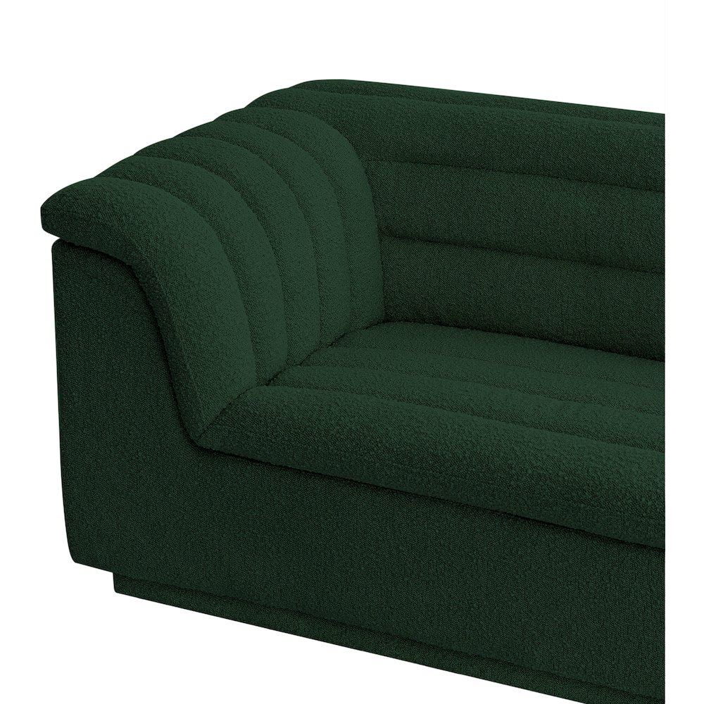Cascade Green Boucle Fabric Chair. Picture 10