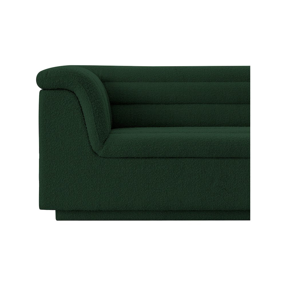 Cascade Green Boucle Fabric Chair. Picture 11