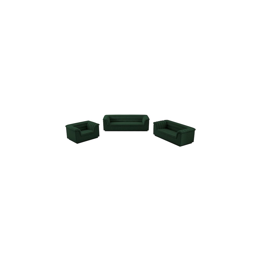 Cascade Green Boucle Fabric Chair. Picture 16