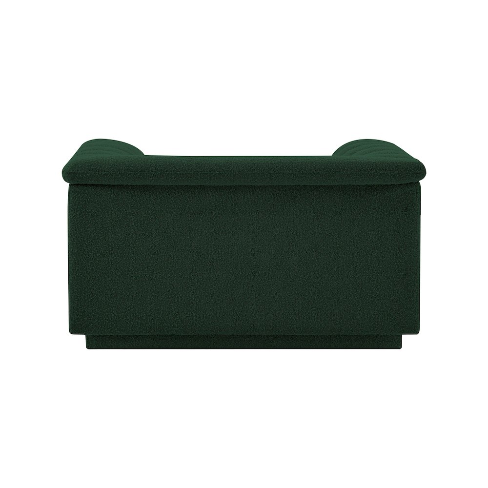 Cascade Green Boucle Fabric Chair. Picture 3