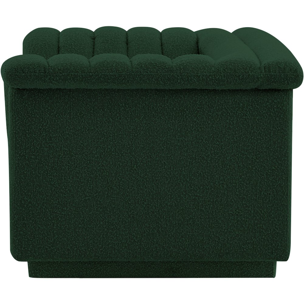 Cascade Green Boucle Fabric Chair. Picture 6