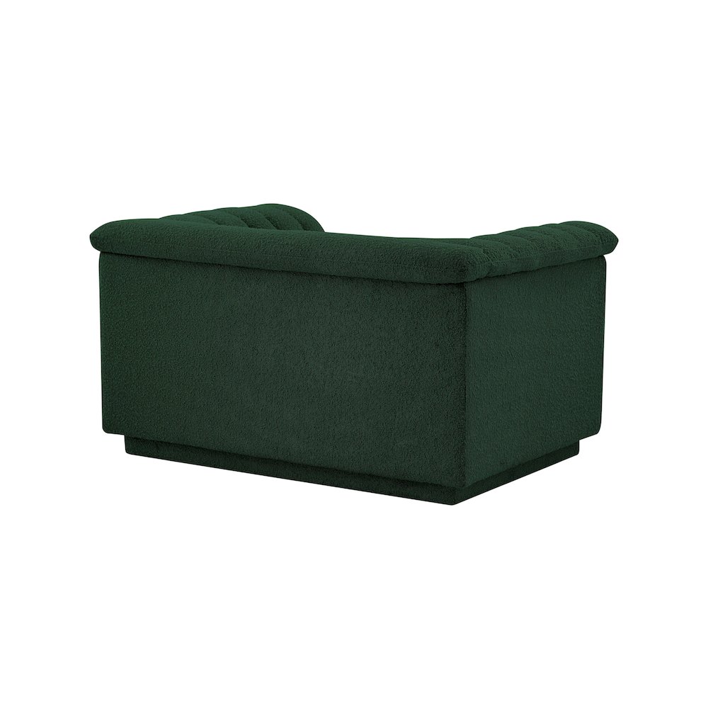Cascade Green Boucle Fabric Chair. Picture 7