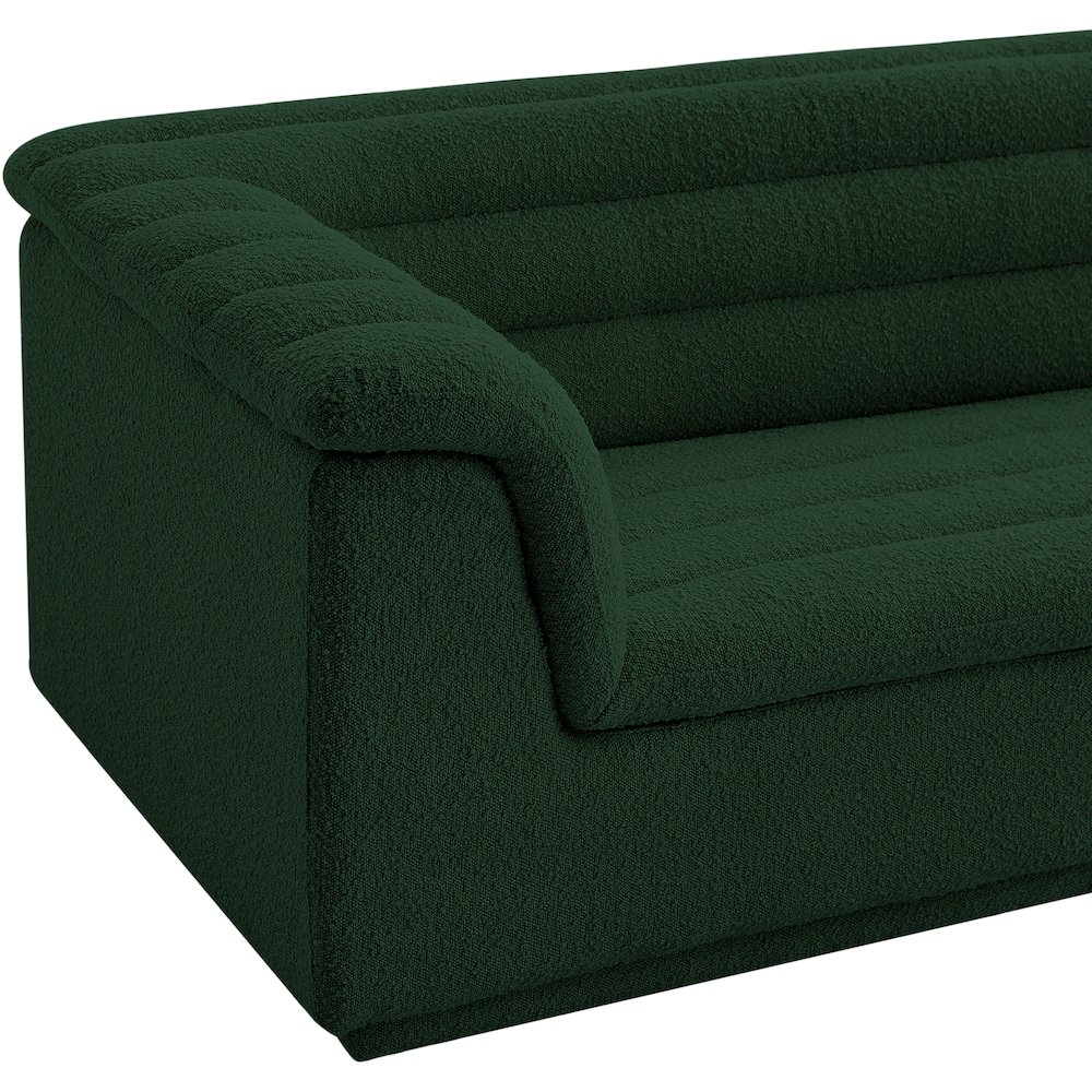 Cascade Green Boucle Fabric Chair. Picture 8