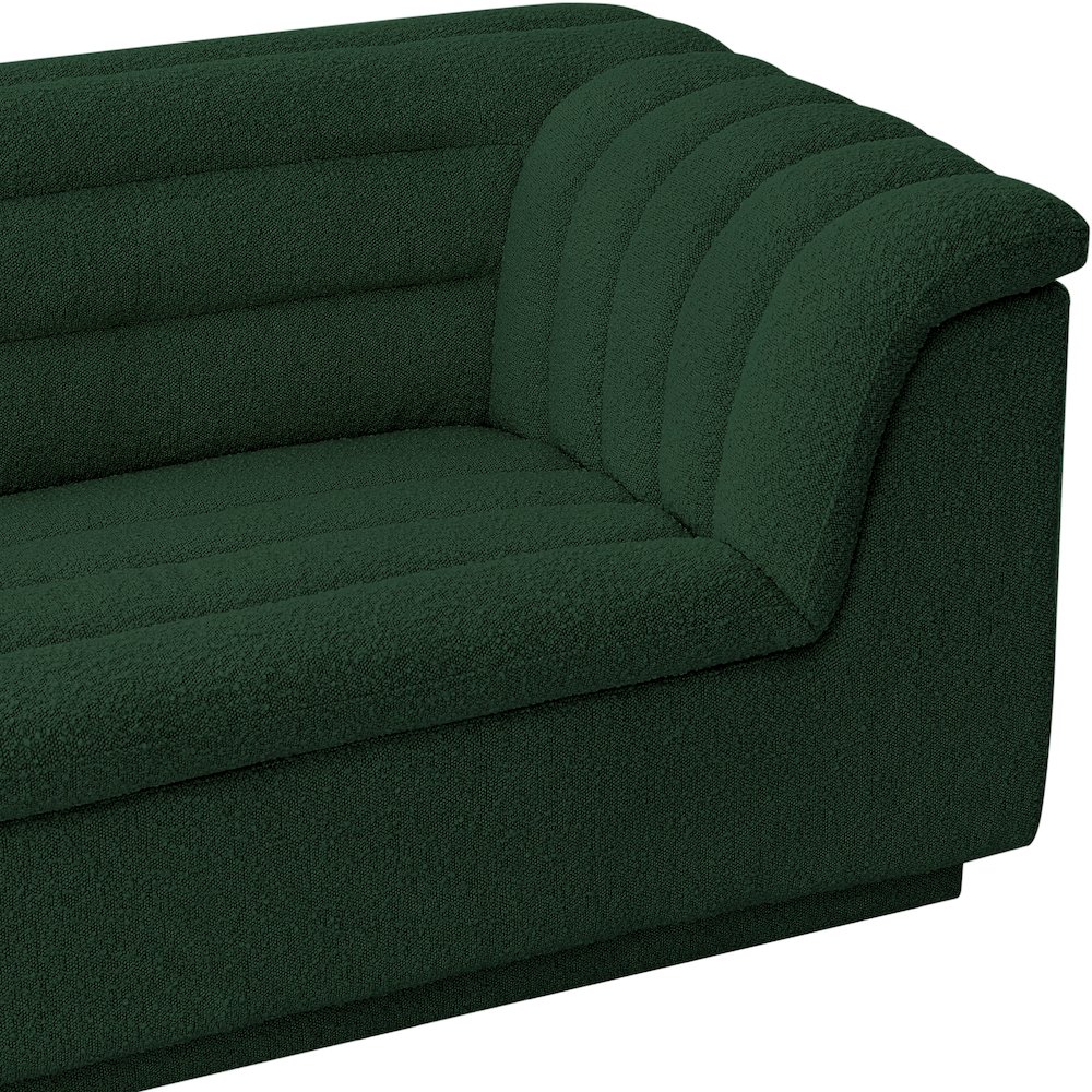 Cascade Green Boucle Fabric Chair. Picture 9