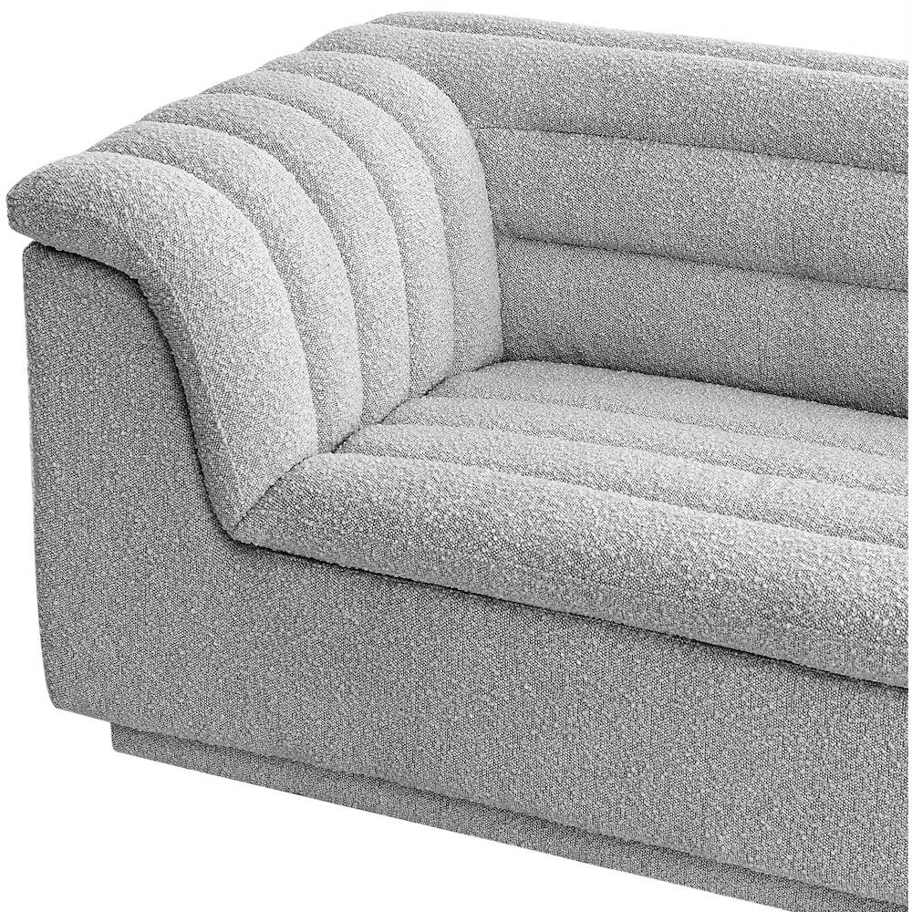 Cascade Grey Boucle Fabric Chair. Picture 10