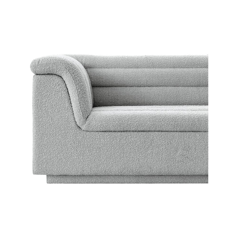 Cascade Grey Boucle Fabric Chair. Picture 11