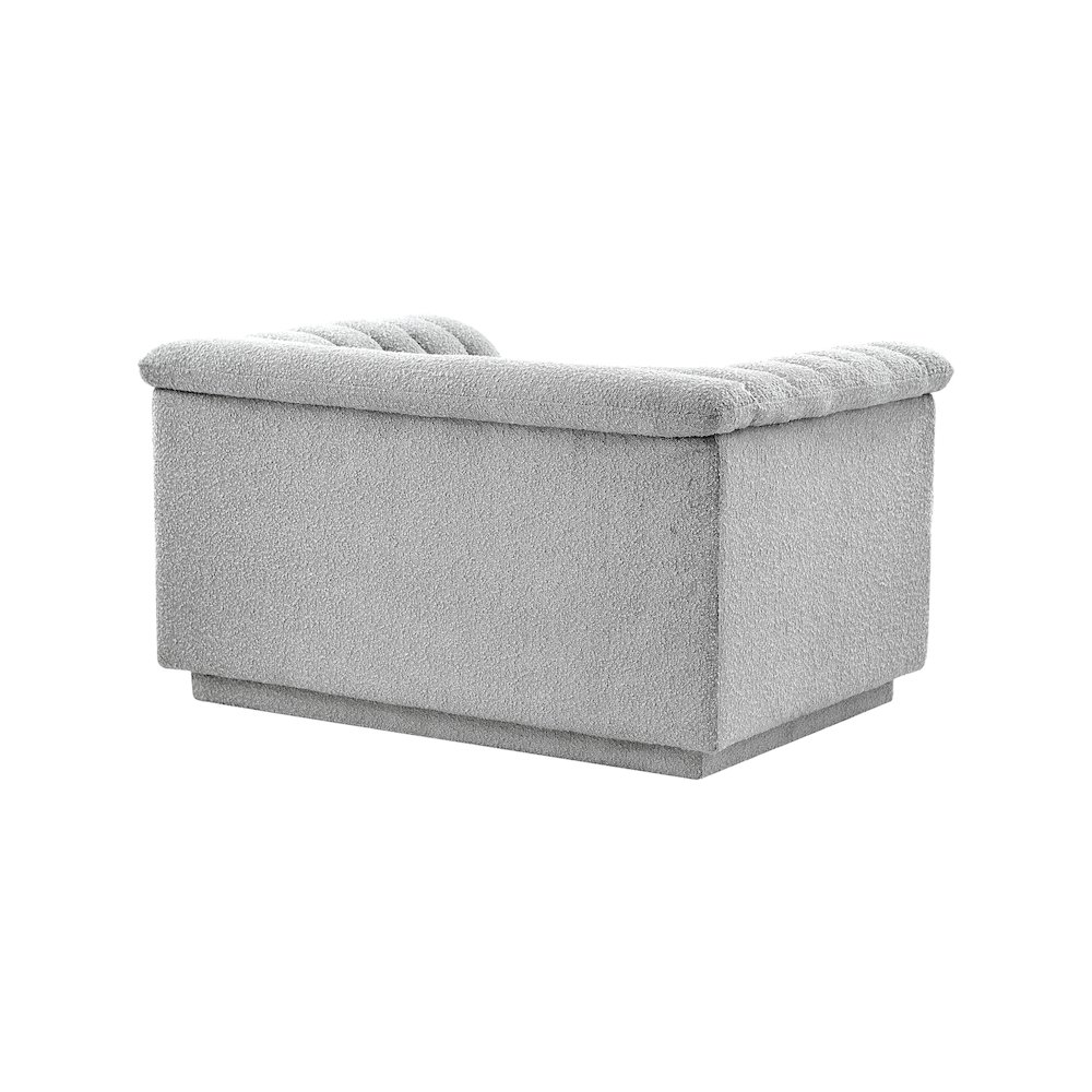Cascade Grey Boucle Fabric Chair. Picture 7