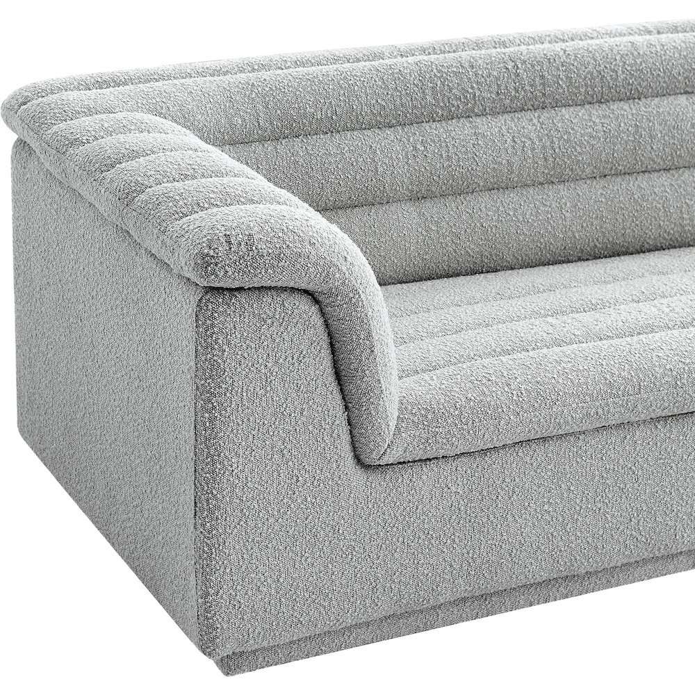 Cascade Grey Boucle Fabric Chair. Picture 8