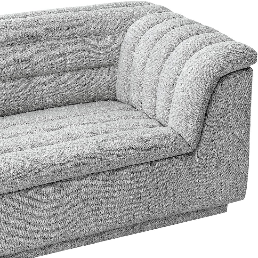 Cascade Grey Boucle Fabric Chair. Picture 9