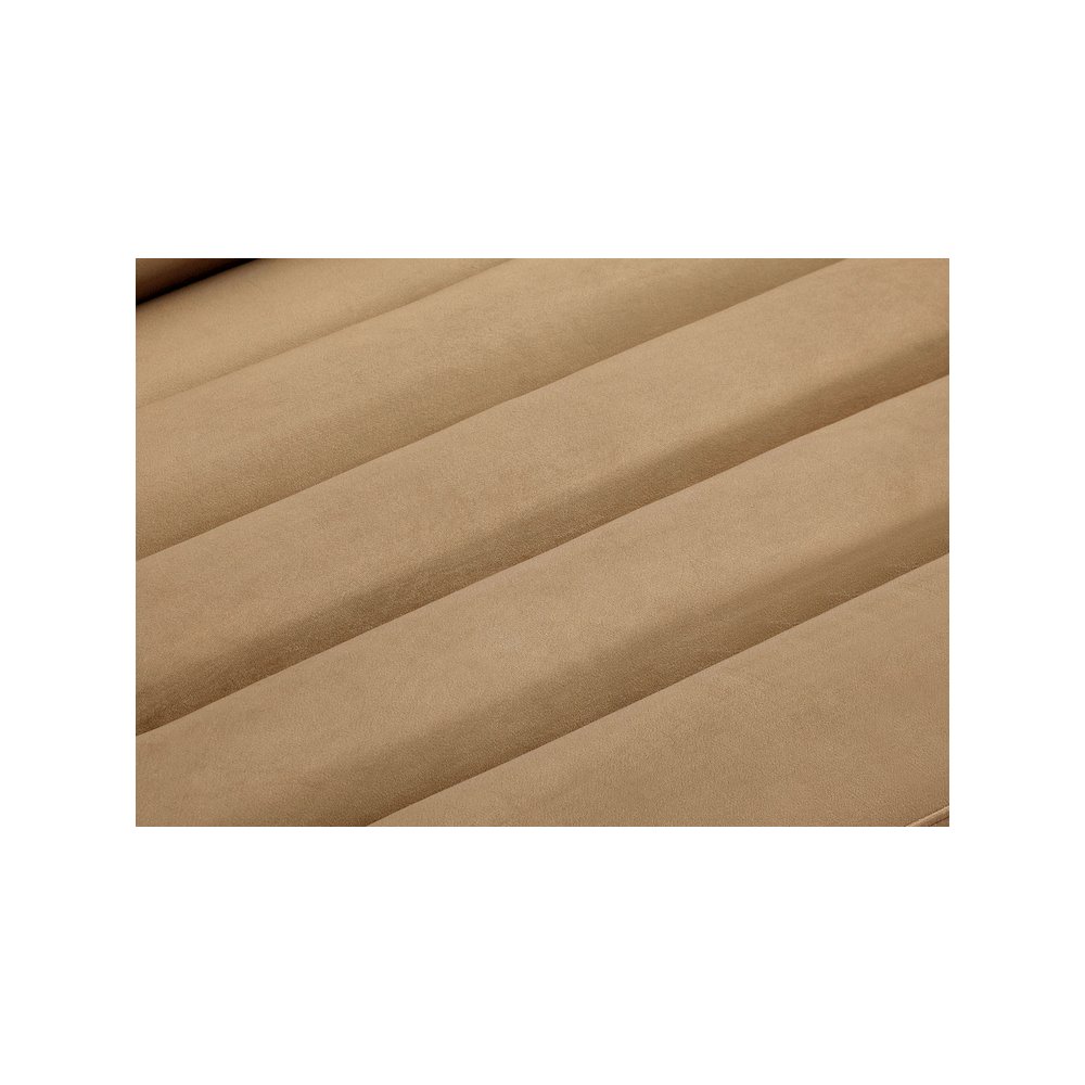 Cascade Camel Velvet Fabric Loveseat. Picture 12