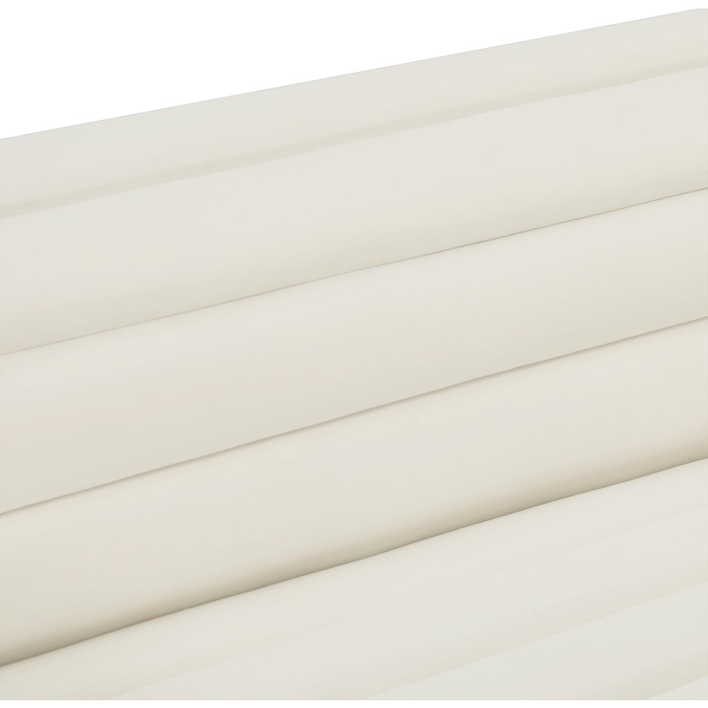Cascade Cream Velvet Fabric Loveseat. Picture 13