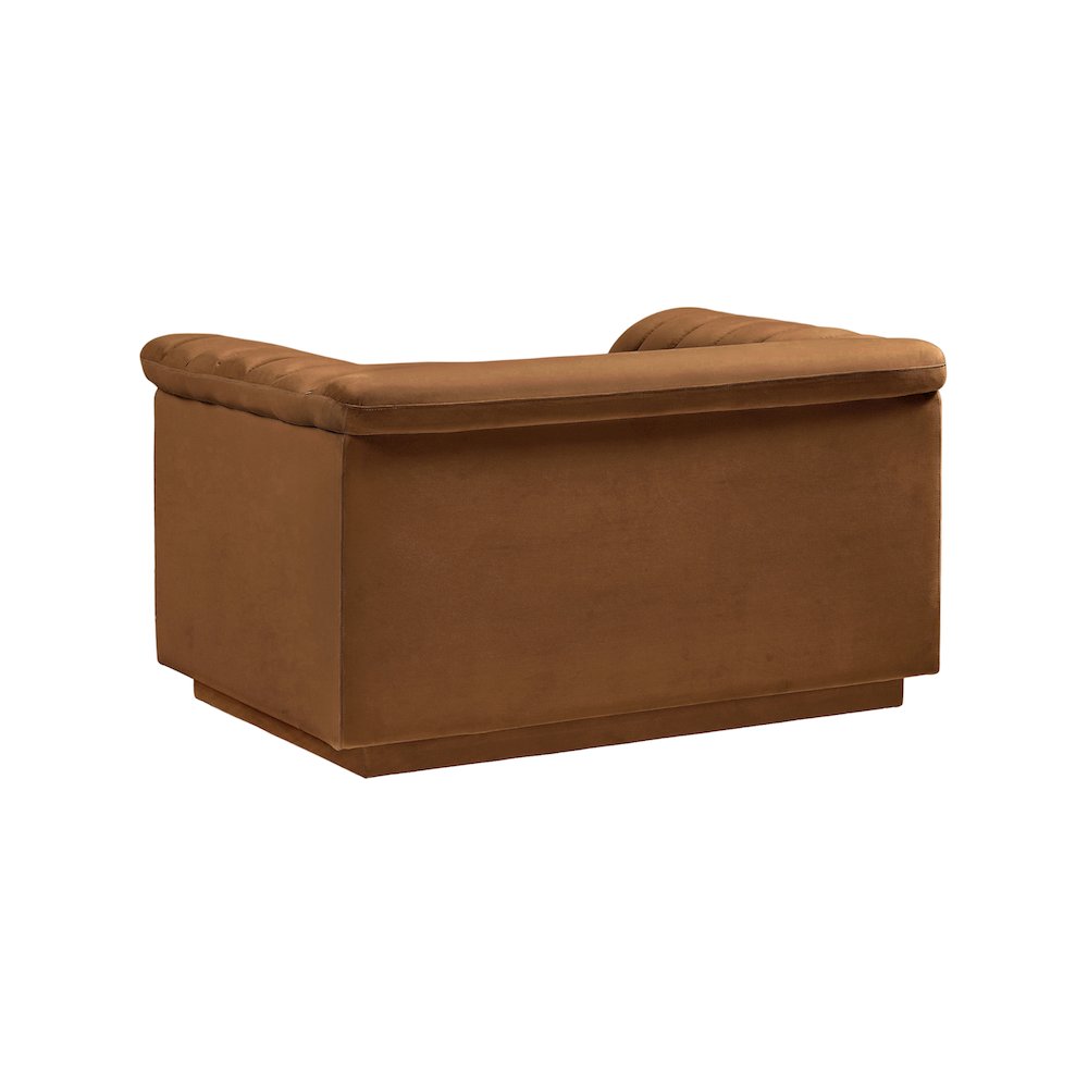 Cascade Saddle Velvet Fabric Chair. Picture 4