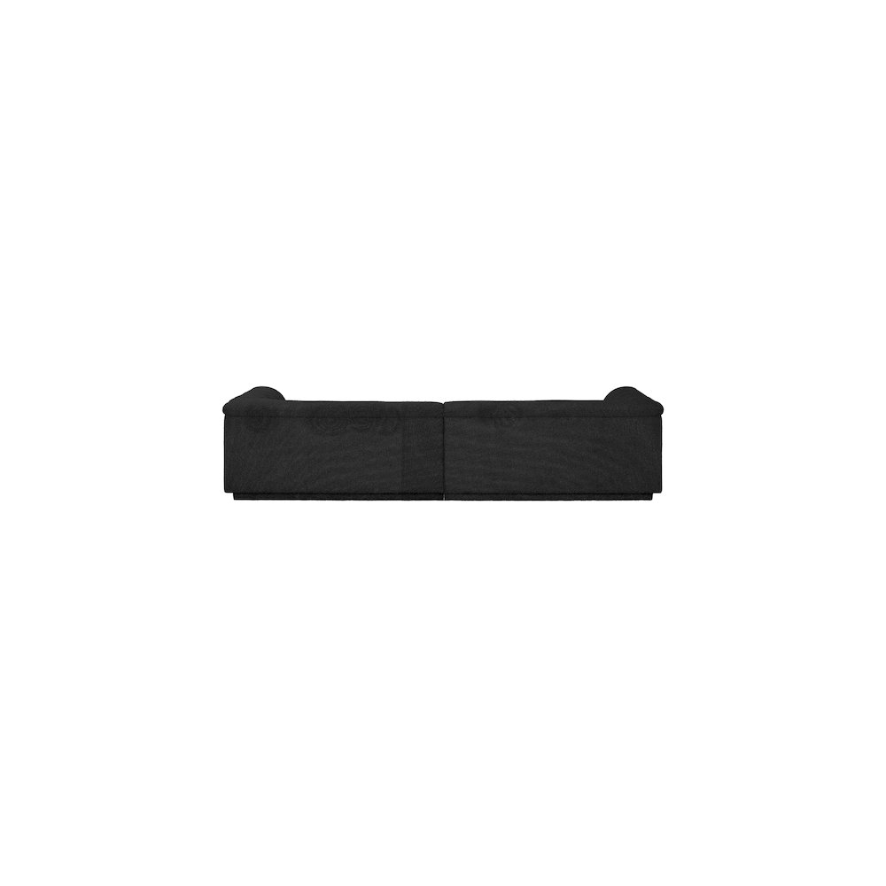 Cascade Black Boucle Fabric Modular Sofa. Picture 3