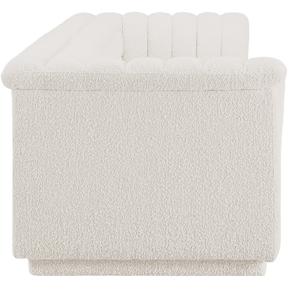 Cascade Cream Boucle Fabric Modular Sofa. Picture 6