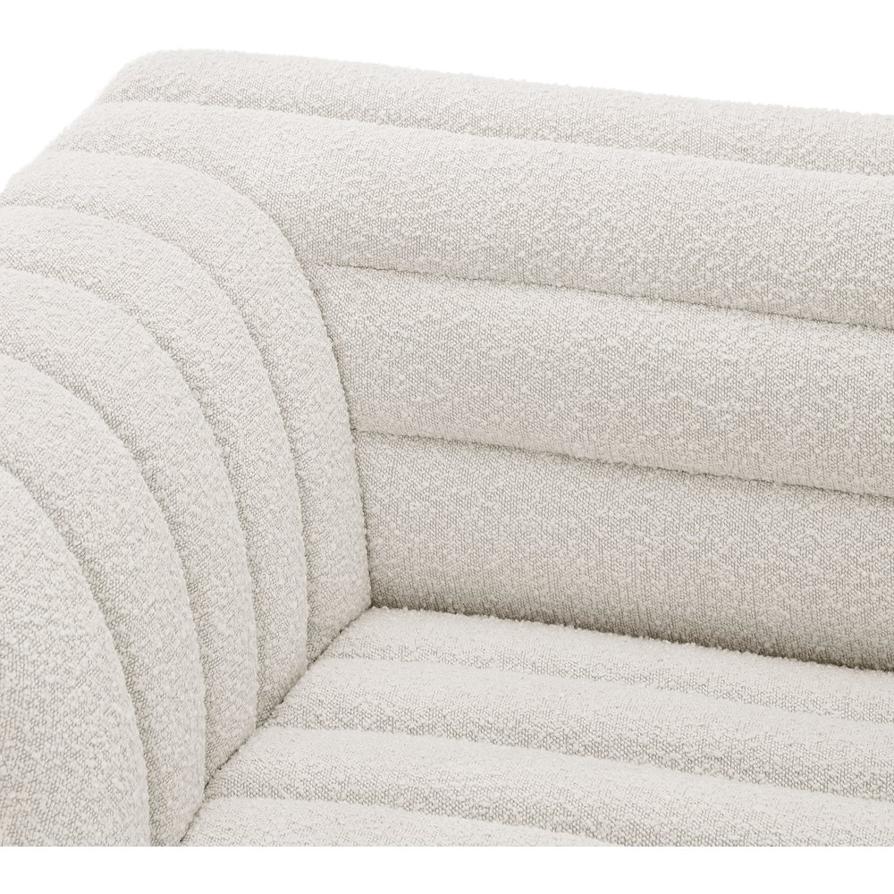 Cascade Cream Boucle Fabric Modular Sofa. Picture 8