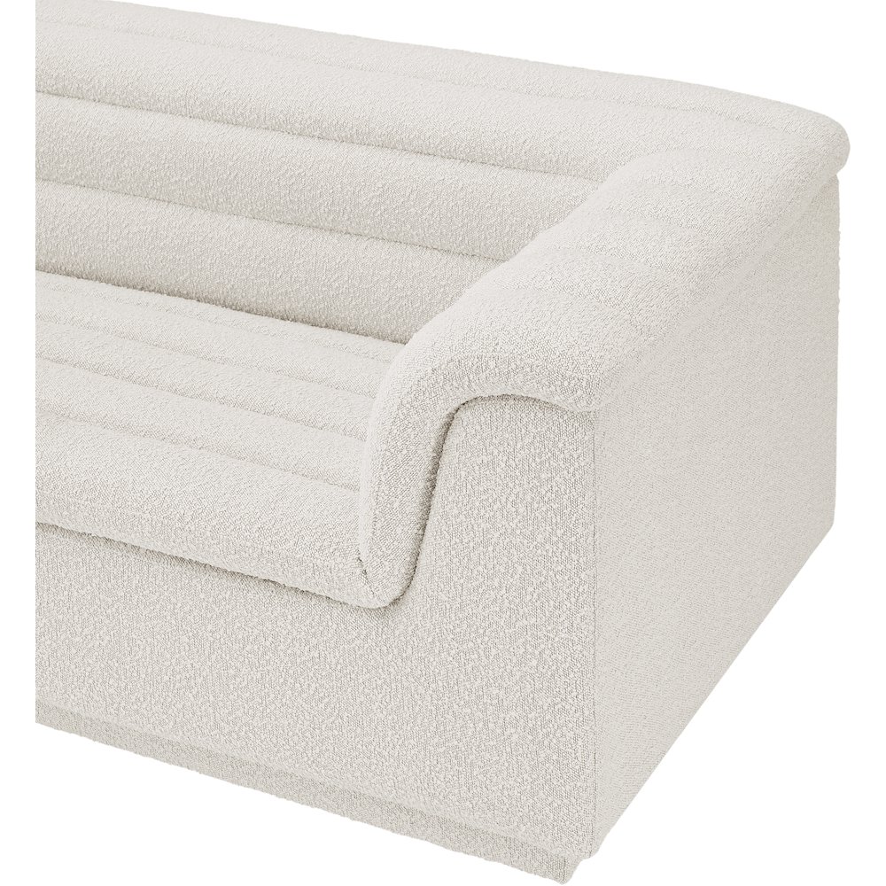 Cascade Cream Boucle Fabric Modular Sofa. Picture 9
