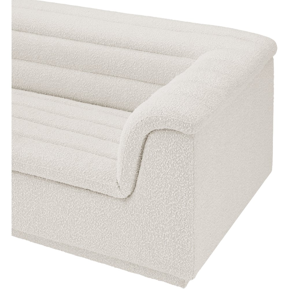 Cascade Cream Boucle Fabric Modular Sectional. Picture 10