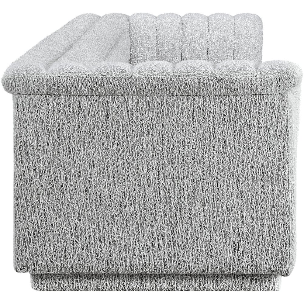 Cascade Grey Boucle Fabric Modular Sofa. Picture 6