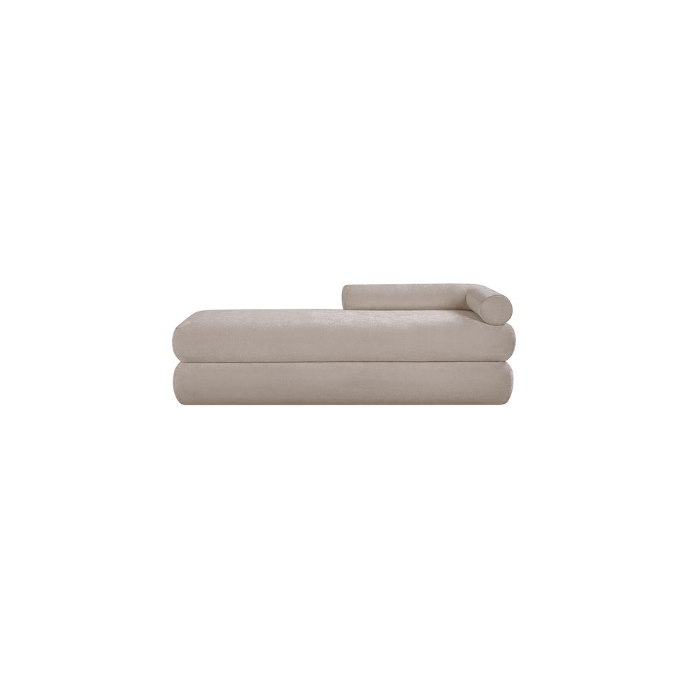 Kennedy Beige Chenille Fabric Bench. Picture 3