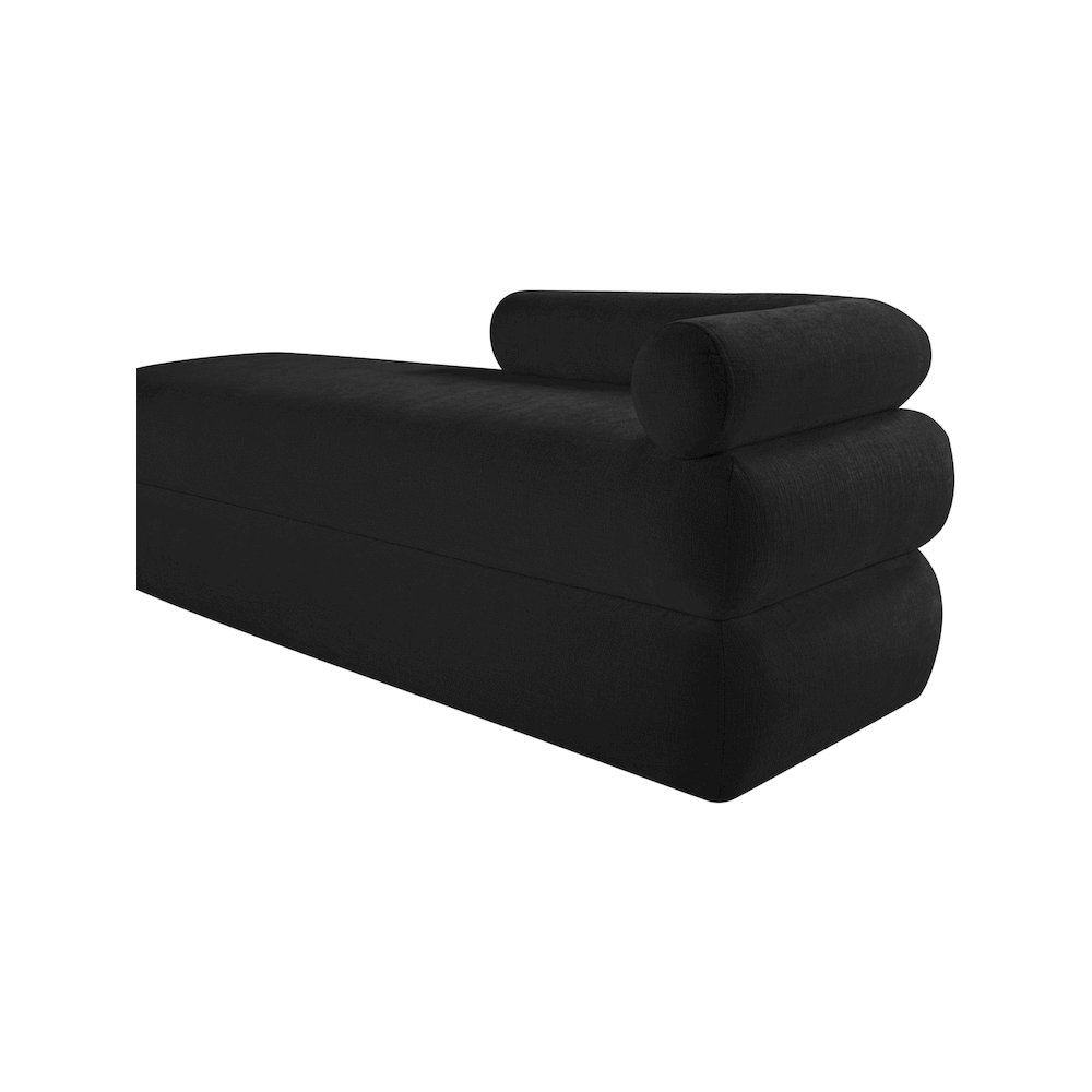 Kennedy Black Chenille Fabric Bench. Picture 10