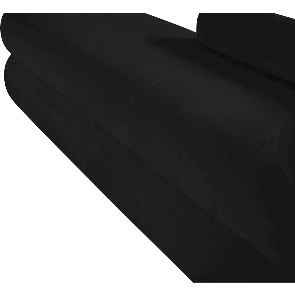 Kennedy Black Chenille Fabric Bench. Picture 11