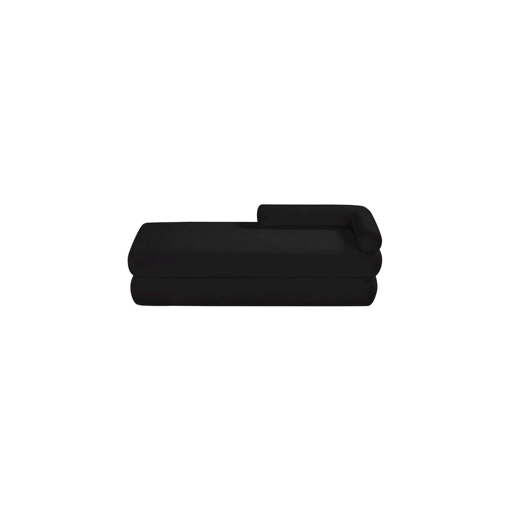 Kennedy Black Chenille Fabric Bench. Picture 6