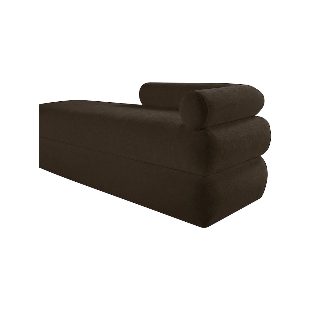 Kennedy Brown Chenille Fabric Bench. Picture 10
