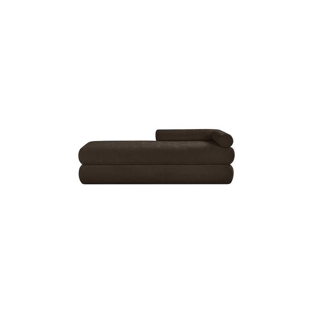 Kennedy Brown Chenille Fabric Bench. Picture 3