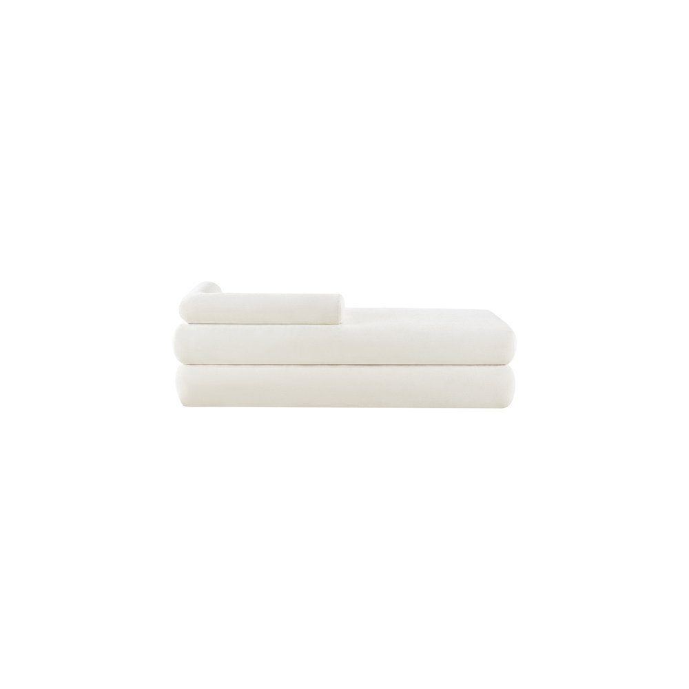 Kennedy Cream Chenille Fabric Bench. Picture 5