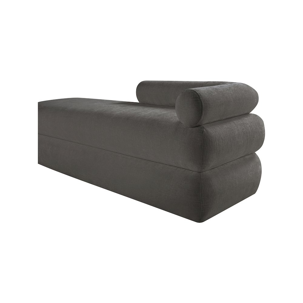 Kennedy Grey Chenille Fabric Bench. Picture 10