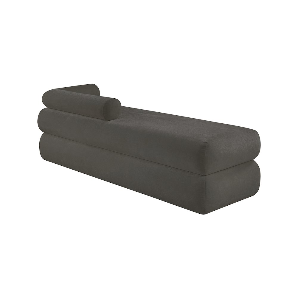 Kennedy Grey Chenille Fabric Bench. Picture 7