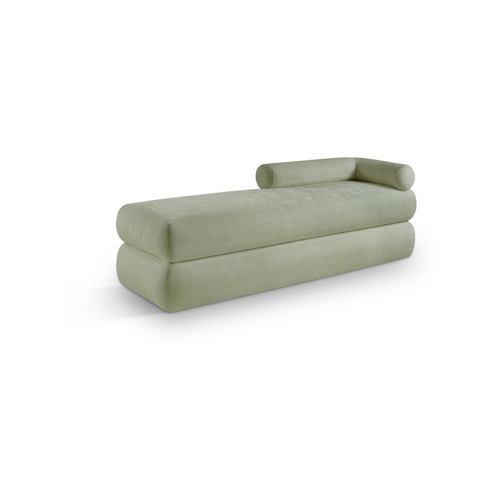 Kennedy Mint Chenille Fabric Bench. Picture 1