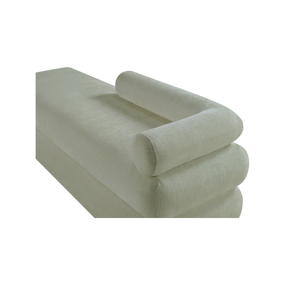 Kennedy Mint Chenille Fabric Bench. Picture 9