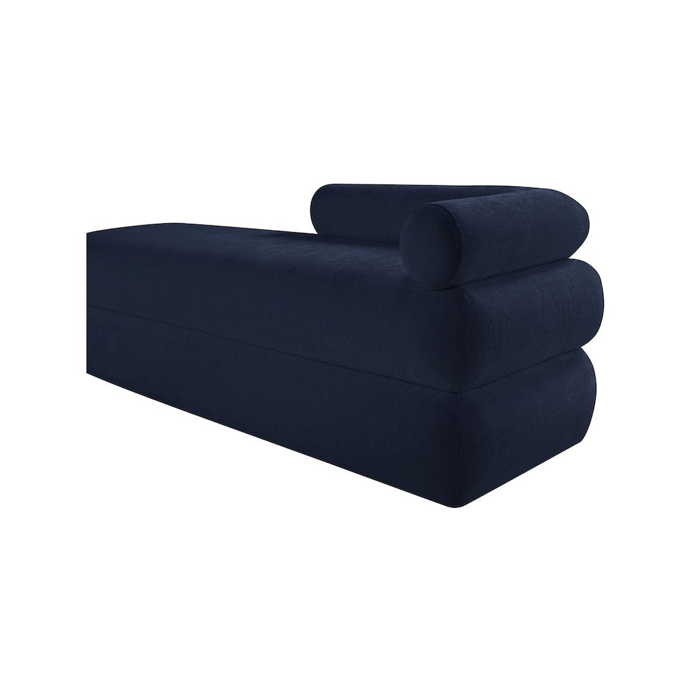 Kennedy Navy Chenille Fabric Bench. Picture 10