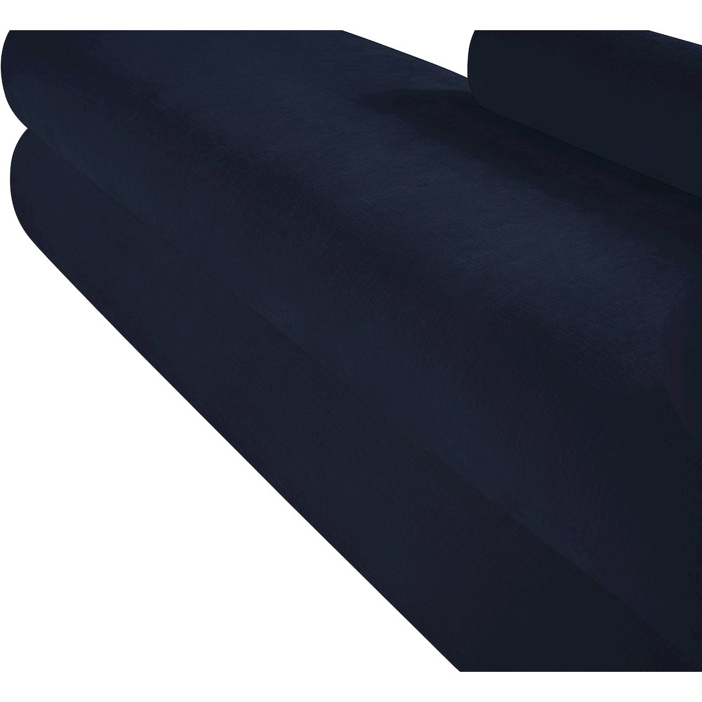 Kennedy Navy Chenille Fabric Bench. Picture 11