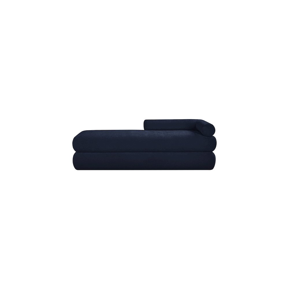 Kennedy Navy Chenille Fabric Bench. Picture 3