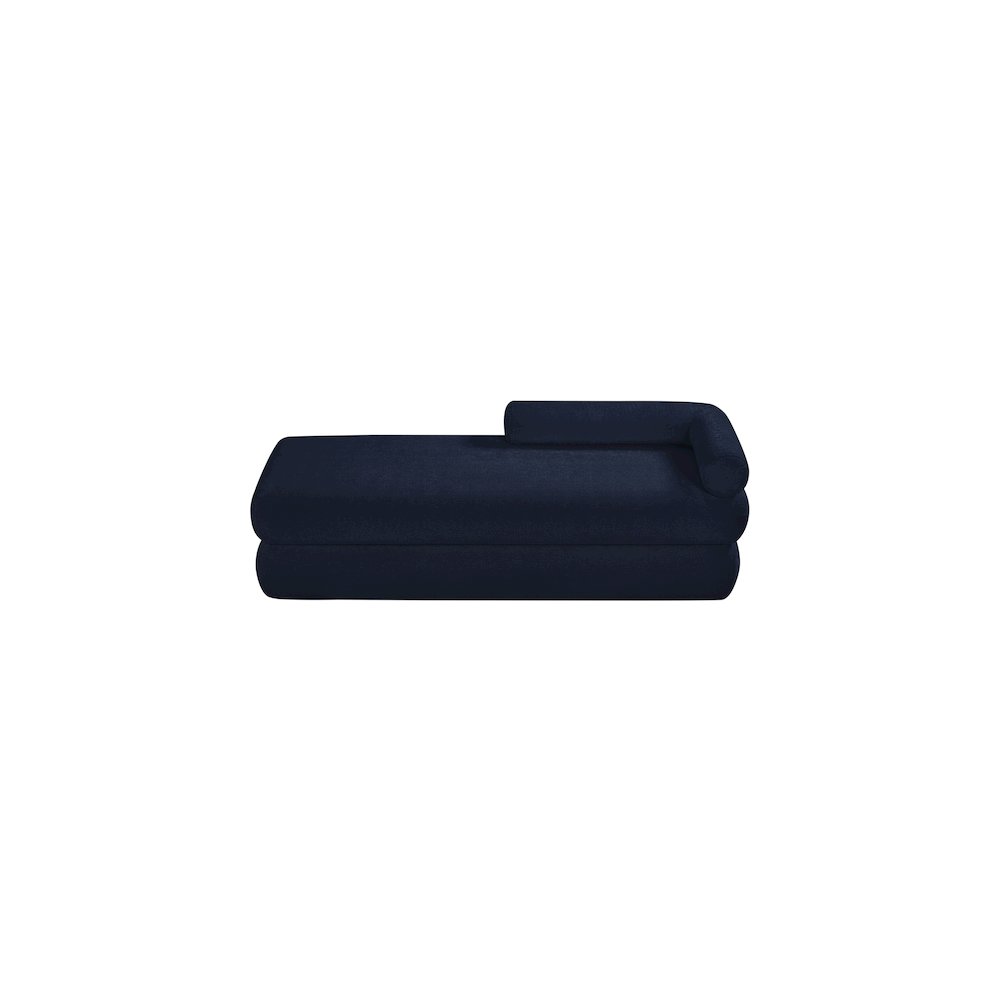 Kennedy Navy Chenille Fabric Bench. Picture 6