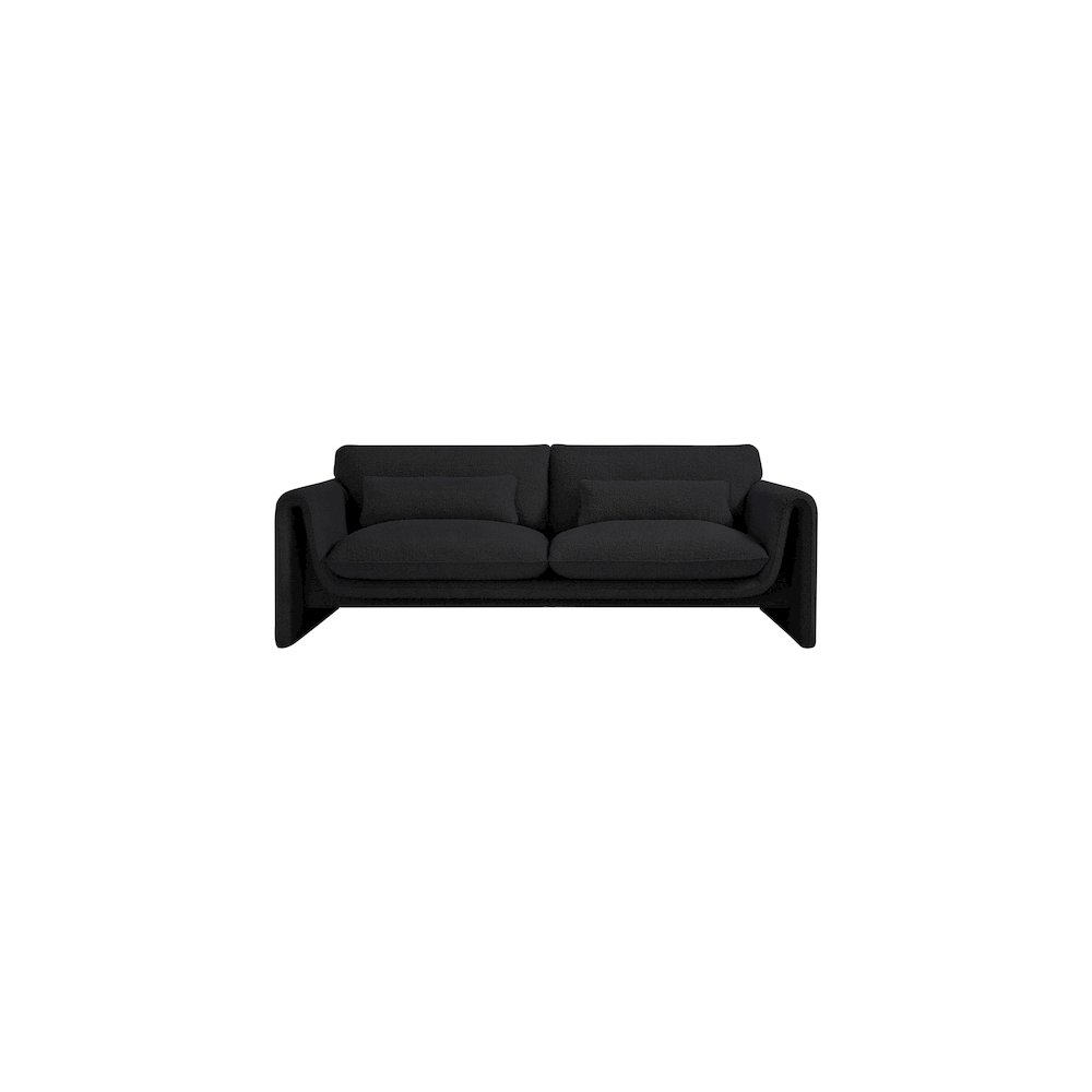 Stylus Black Boucle Fabric Sofa. Picture 4