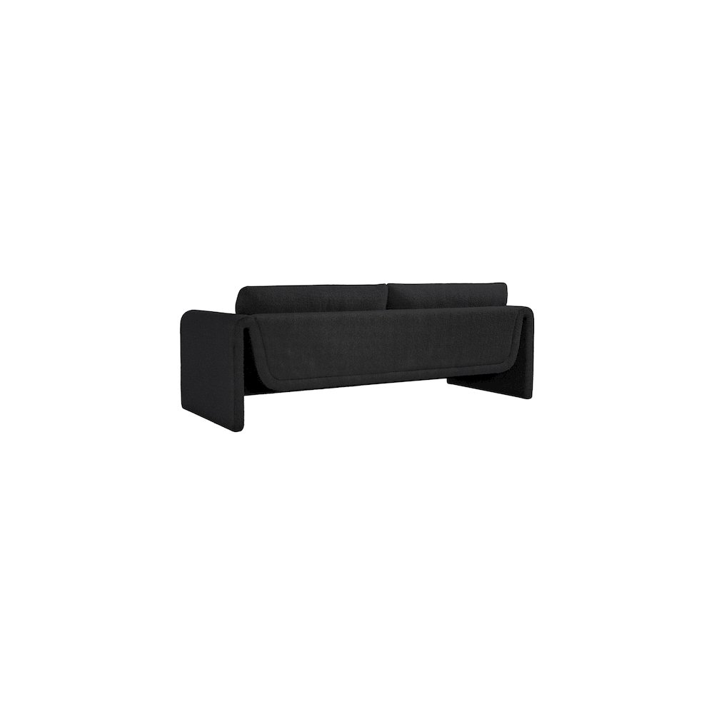 Stylus Black Boucle Fabric Sofa. Picture 6