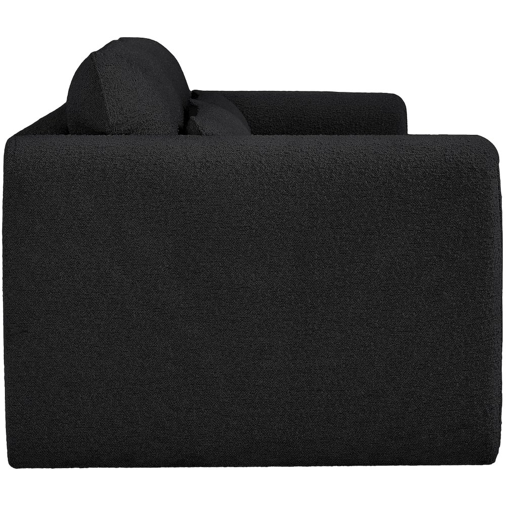 Stylus Black Boucle Fabric Sofa. Picture 7