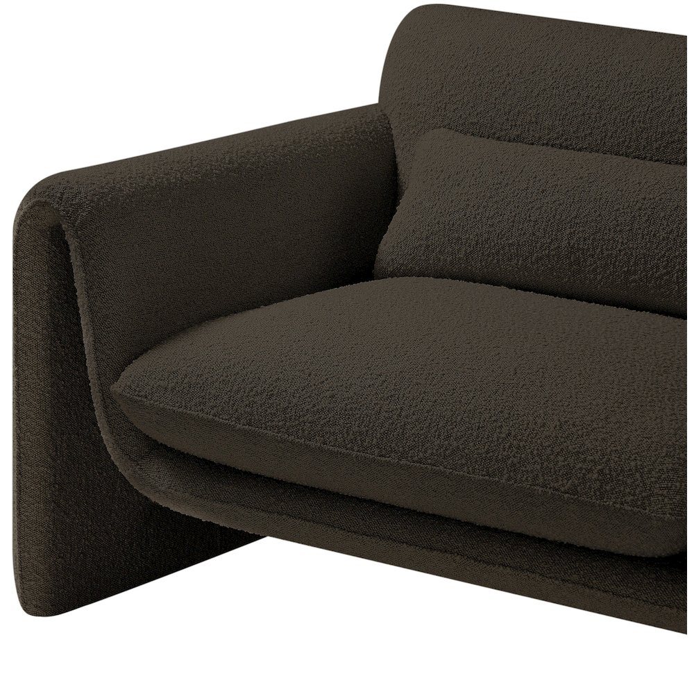 Stylus Brown Boucle Fabric Chair. Picture 11