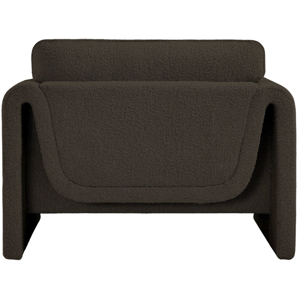 Stylus Brown Boucle Fabric Chair. Picture 3