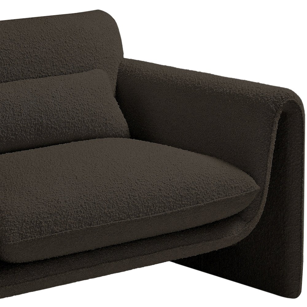 Stylus Brown Boucle Fabric Chair. Picture 8