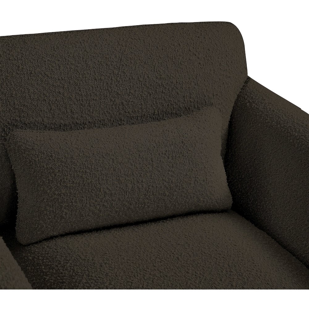 Stylus Brown Boucle Fabric Chair. Picture 9