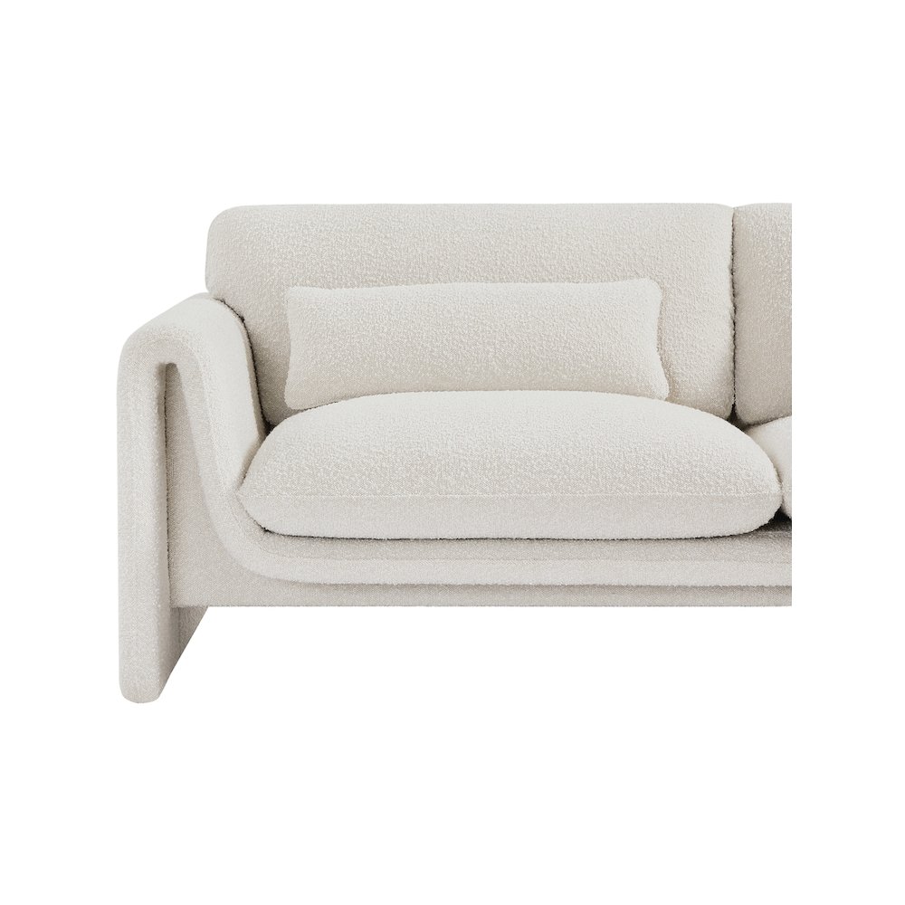 Stylus Cream Boucle Fabric Sofa. Picture 10