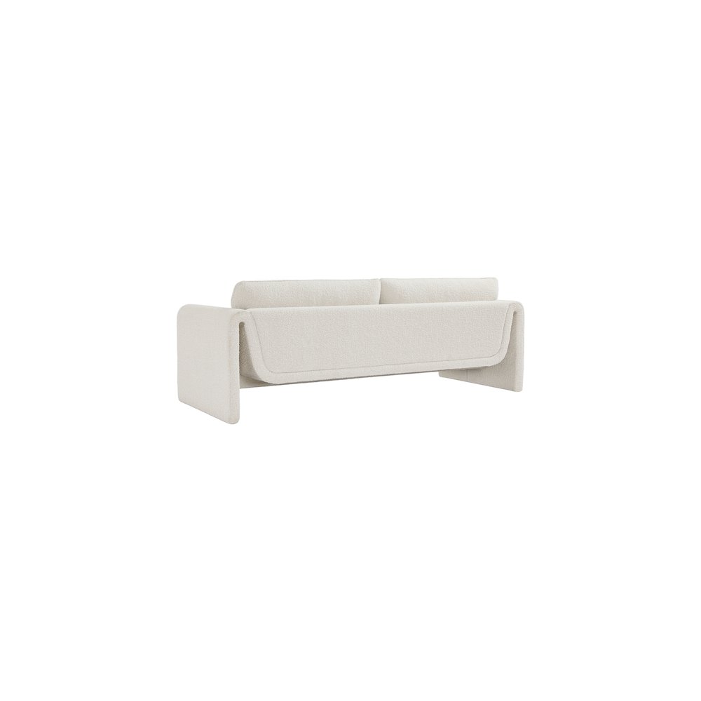Stylus Cream Boucle Fabric Sofa. Picture 6