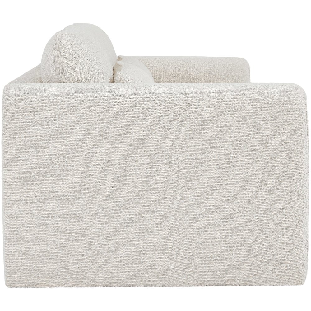 Stylus Cream Boucle Fabric Sofa. Picture 7